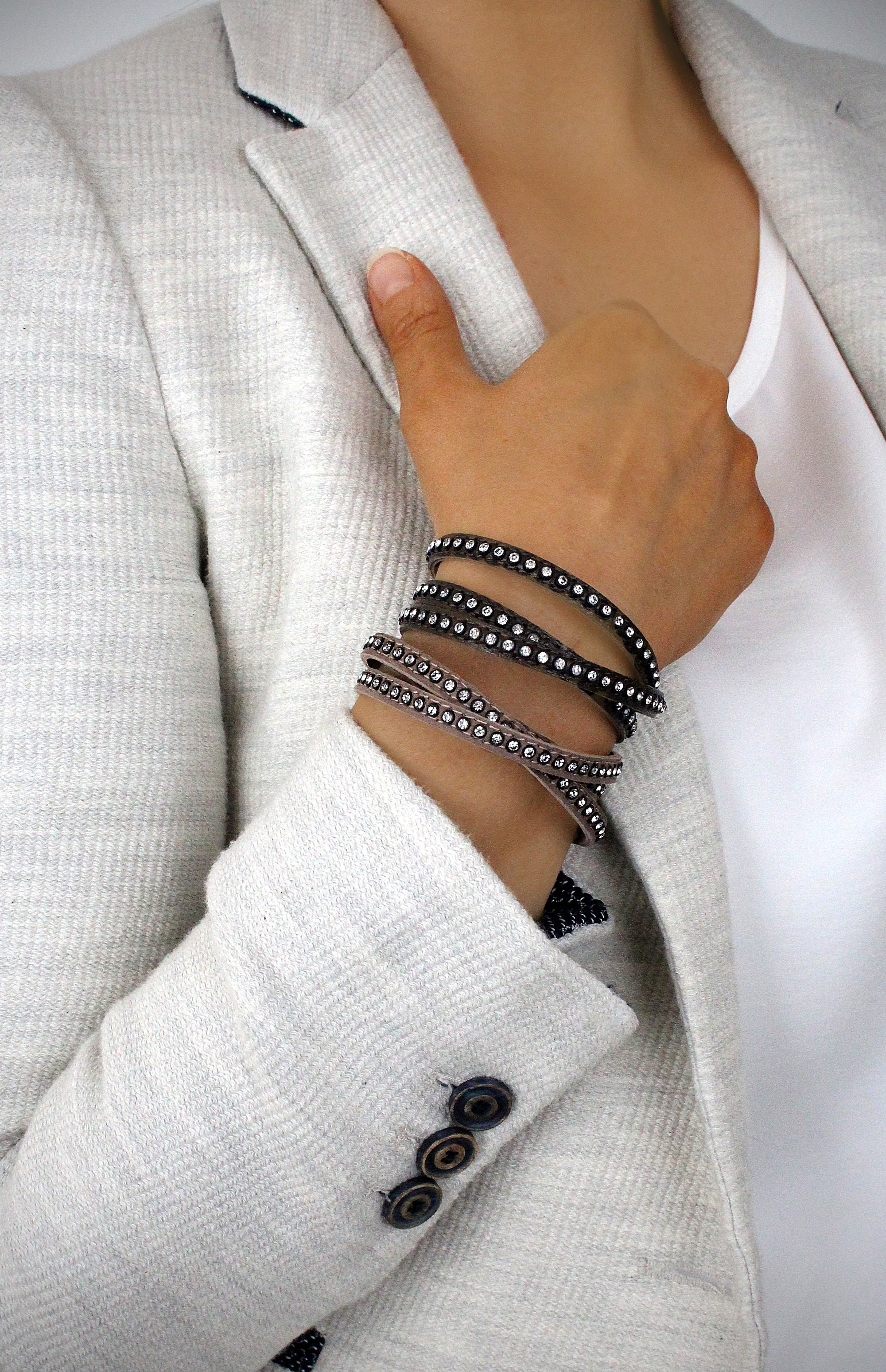 Swarovski Slake Deluxe Black Bracelet | REEDS Jewelers